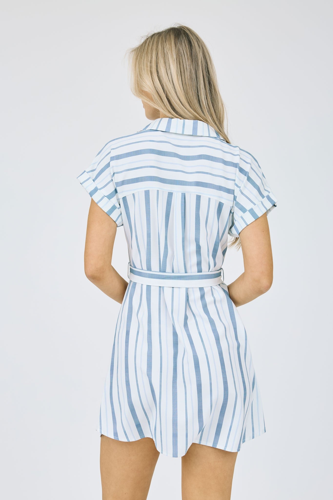 Striped Shirt Dress