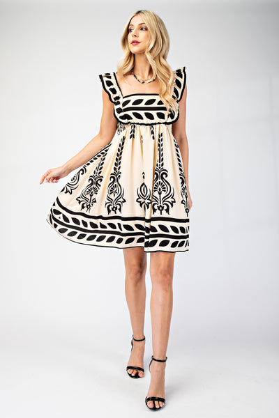 Printed Babydoll Dress