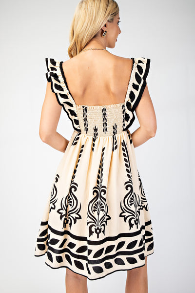 Printed Babydoll Dress