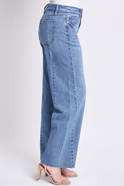 YMI High Rise Wide Leg Angle Seam Jeans