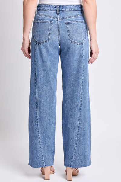 YMI High Rise Wide Leg Angle Seam Jeans