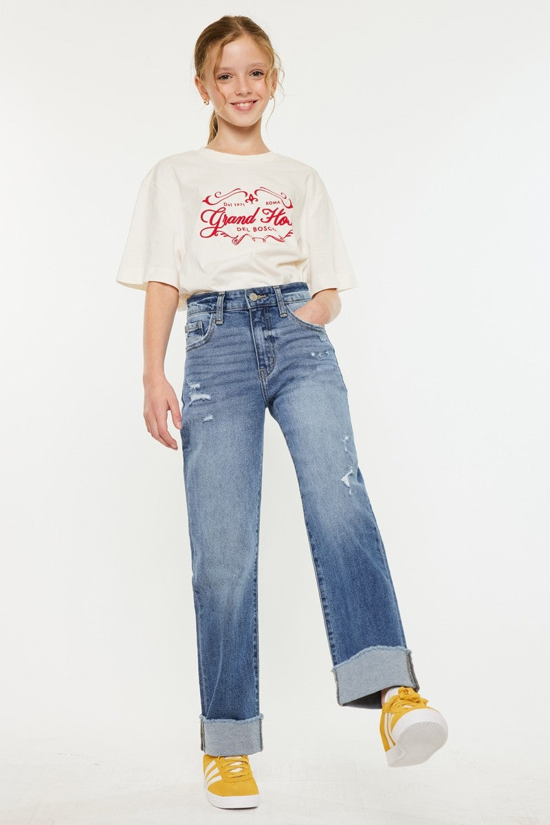 Youth KanCan High Rise Straight Leg Jeans