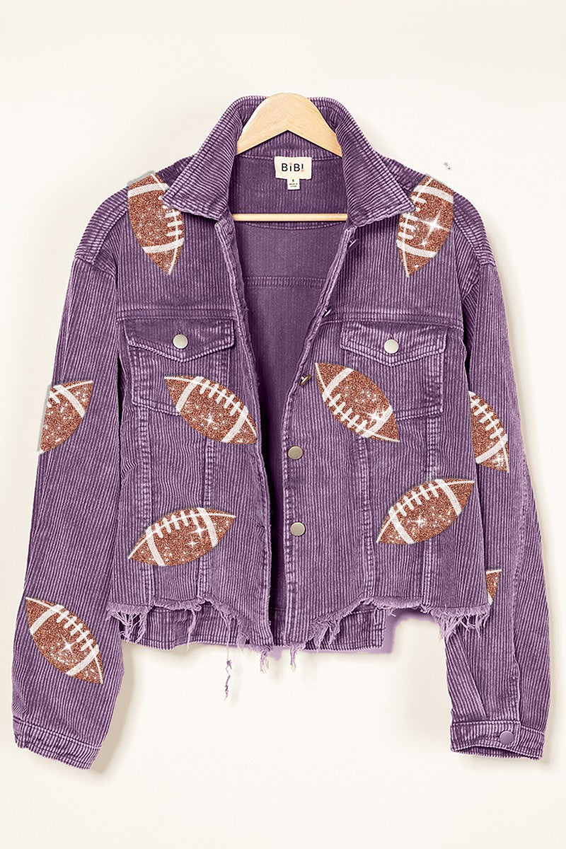 Embroidered Football Jacket