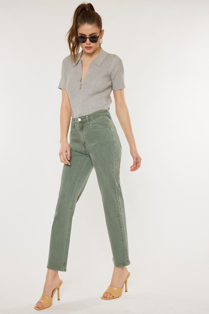 Olive 90's Straight Leg Jeans